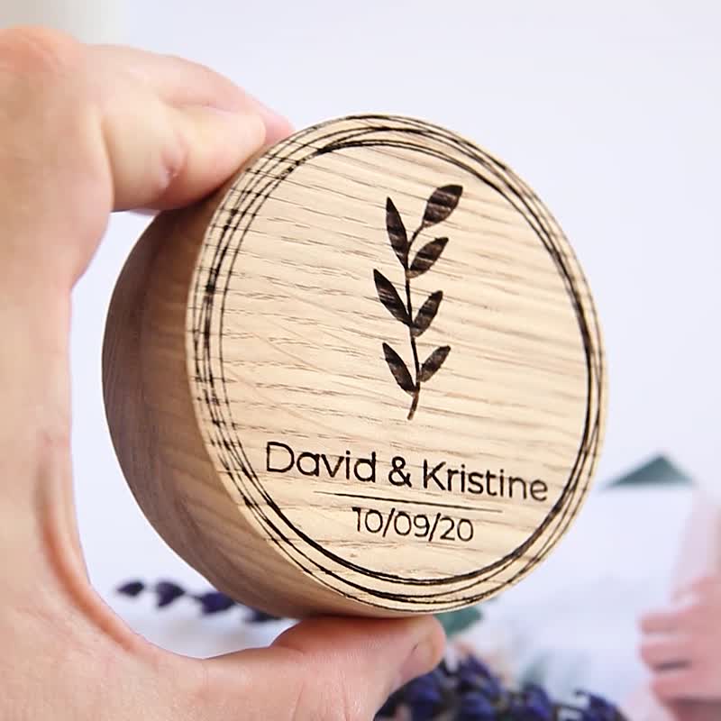 Wooden ring box for wedding ceremony | gifts for bride | proposal ring box - 其他 - 木头 多色