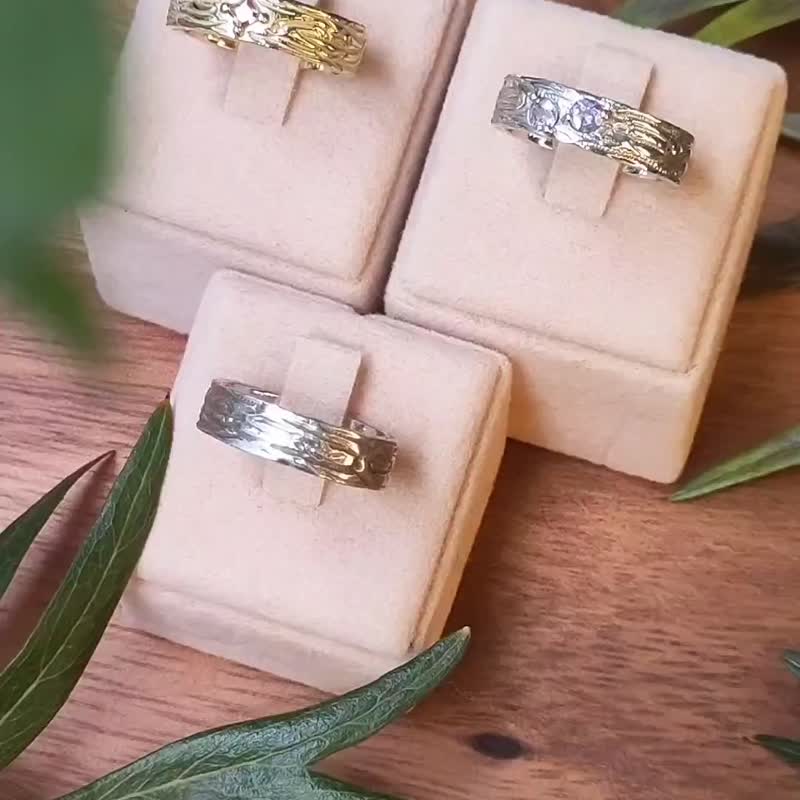 925 Sterling Silver Ring Set-02 - 对戒 - 纯银 银色