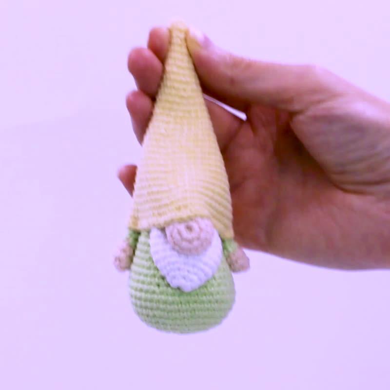 其他材质 编织/刺绣/羊毛毡/裁缝 - Easter gnome pattern Gnome amigurumi crochet toys pattern Small spring doll