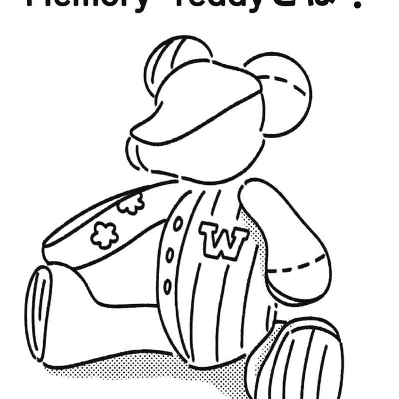 泰迪熊毛绒填充玩具泰迪熊重制定制/记忆泰迪 - 玩具/玩偶 - 棉．麻 