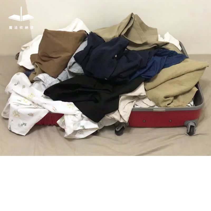 【一拉少一半_可装33件衣物】魔法收纳袋-旅行压缩袋 组合 - 2M+1 - 收纳用品 - 其他材质 蓝色