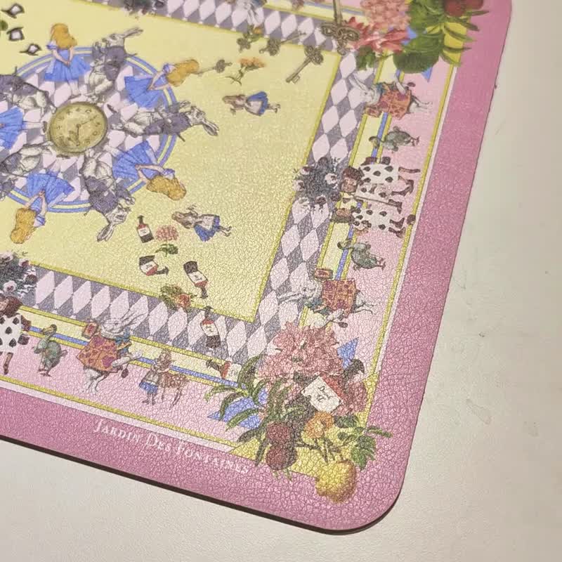 Wonderful Adventure Dream PU皮革鼠标垫 (原创设计,防水防刮) - 鼠标垫 - 人造皮革 粉红色