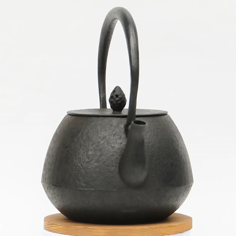 南部铁器 铁瓶 手工铁壶 虎山作 橡子 1.2L 日本制 - 茶具/茶杯 - 其他金属 黑色